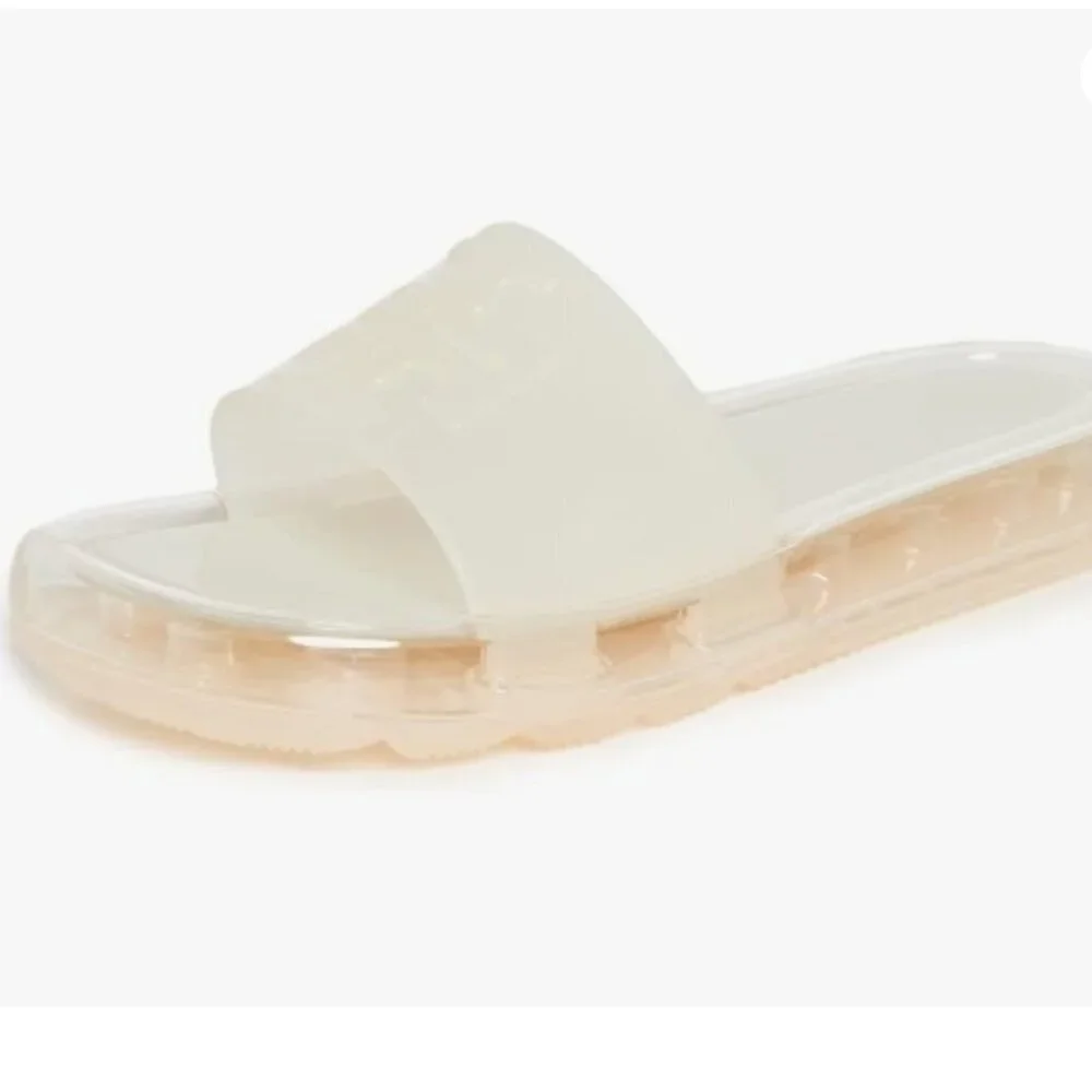 Tory Burch Bubble Jelly Slide Sandals | New Ivory | Size 9 | NWT